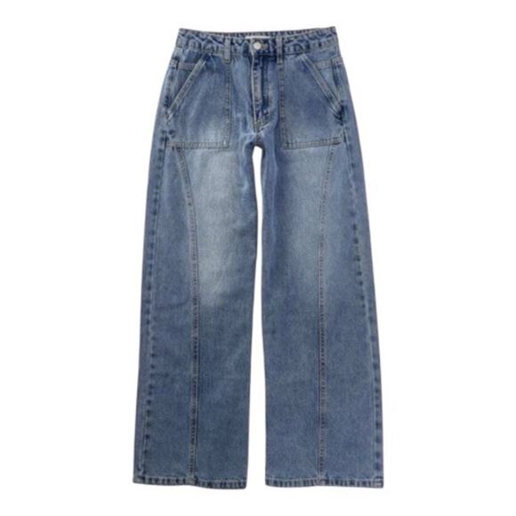 Habitual Girl Wide-Leg Boyfriend Jean Size 14 100% Cotton - Picture 1 of 9